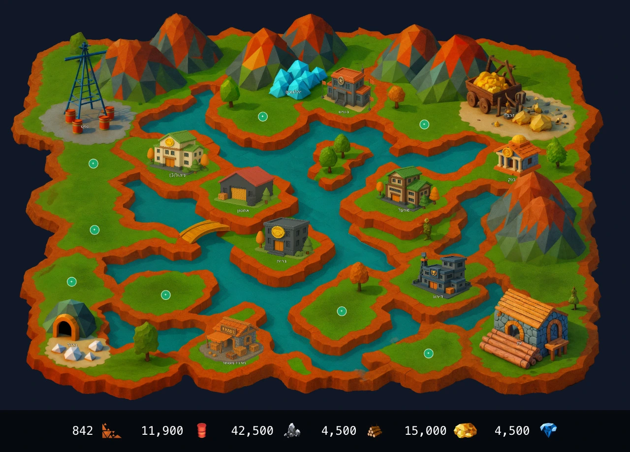 מפת המשחק T-War